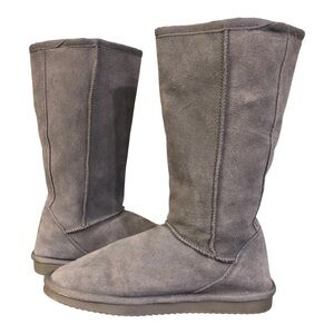 🔘Gray tall leather ILYSSA boots🔘